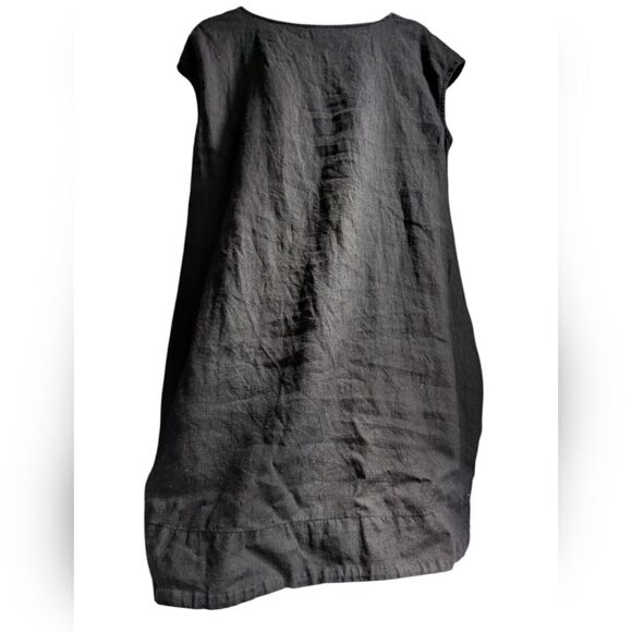 Bryn Walker 💯 Linen Black Oversized Bubble Tunic Size S - Picture 2 of 11